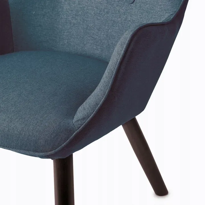 Lábtartós fotel, Sofotel Norse, kék/fekete – 6. kép