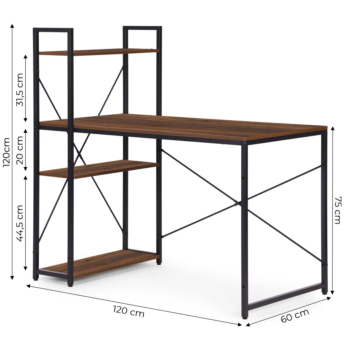 Íróasztal, ModernHome TH-SD-15, 120 x 60 x 120 cm – 5. kép Íróasztal, ModernHome TH-SD-15, 120 x 60 x 120 cm – 5. kép