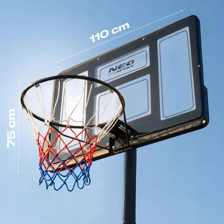 Kosárlabdapalánk, Neo-Sport NS-282, mobil – 5. kép 45 cm-es mérkőzésszabványú gyűrű