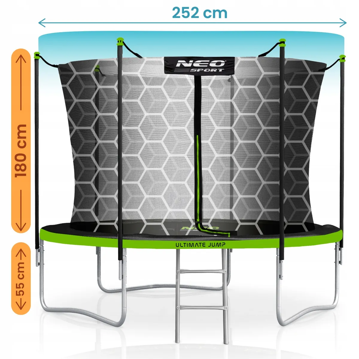 Kerti trambulin 252 cm Neo-Sport