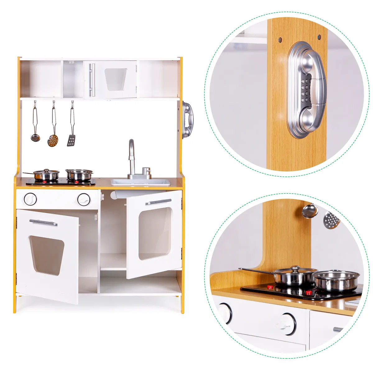 Játékkonyha, ECOTOYS PLK534, fa – 3. kép