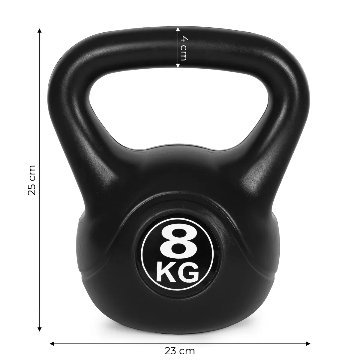 Kettlebell súlyzó, ModernHome CK-8-BC, fekete – 6. kép Kettlebell súlyzó, ModernHome CK-8-BC, fekete – 6. kép