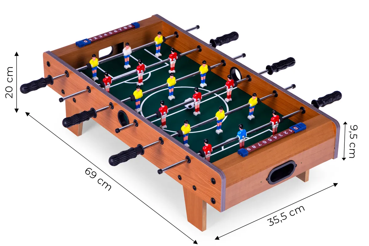 Csocsóasztal, ECOTOYS HM237401, zöld/fa – 5. kép Csocsóasztal, ECOTOYS HM237401, zöld/fa – 5. kép