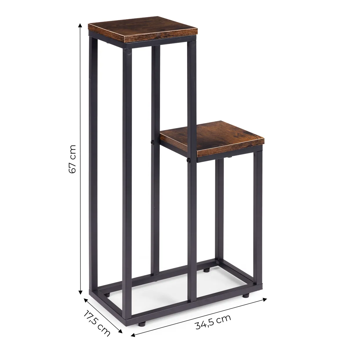 Virágtartó állvány, ModernHome ME-ATS13, fekete – 5. kép Virágtartó állvány, ModernHome ME-ATS13, fekete – 5. kép