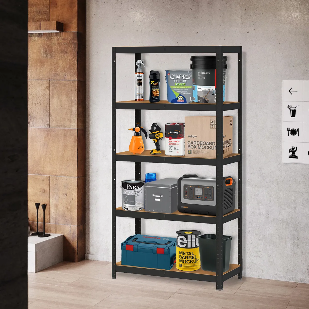 Műhelypolc, ModernHome G9040B, fekete – 2. kép Műhelypolc, ModernHome G9040B, fekete – 2. kép