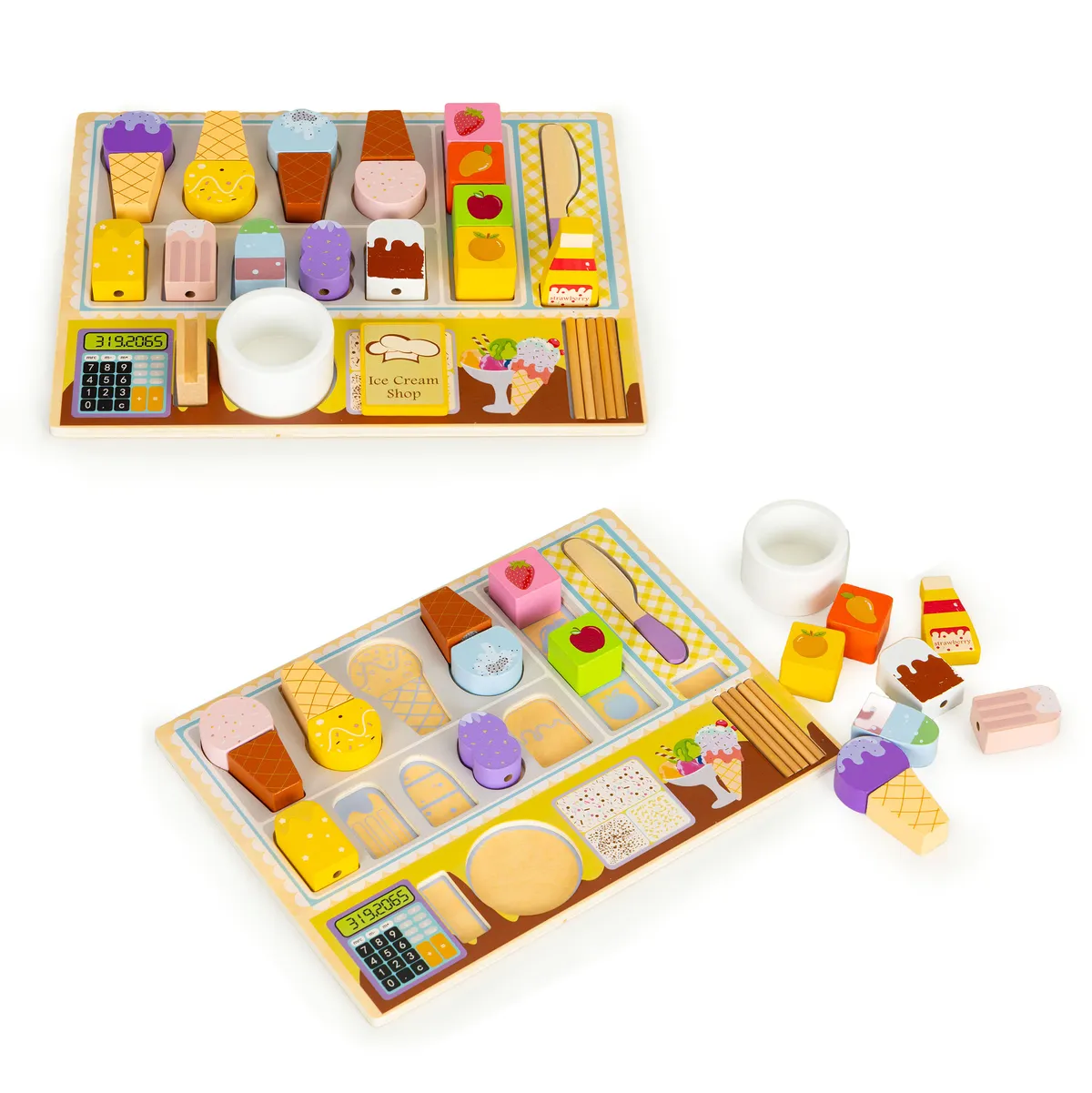 Fagylaltozó játékkészlet, ECOTOYS TL91084, fagylaltozó – 1. kép Fagylaltozó játékkészlet, ECOTOYS TL91084, fagylaltozó – 1. kép