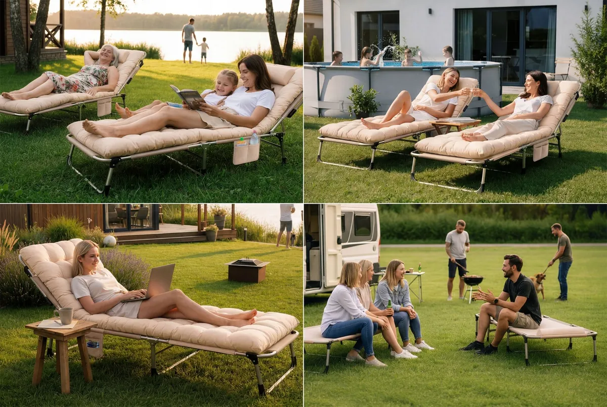 Napozóágy, Sofotel ChillWell Dream, bézs – 5. kép Napozóágy, Sofotel ChillWell Dream, bézs – 5. kép