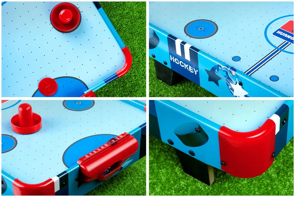 Léghoki asztal, Neo-Sport NS-422 Air Hockey, világoskék – 4. kép