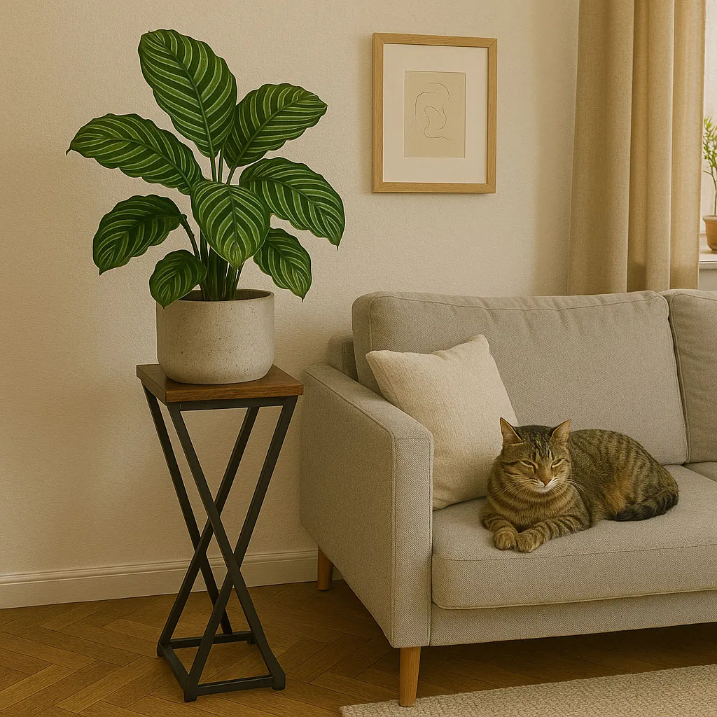 Virágtartó állvány, ModernHome ME-ATS12, fekete – 2. kép Virágtartó állvány, ModernHome ME-ATS12, fekete – 2. kép