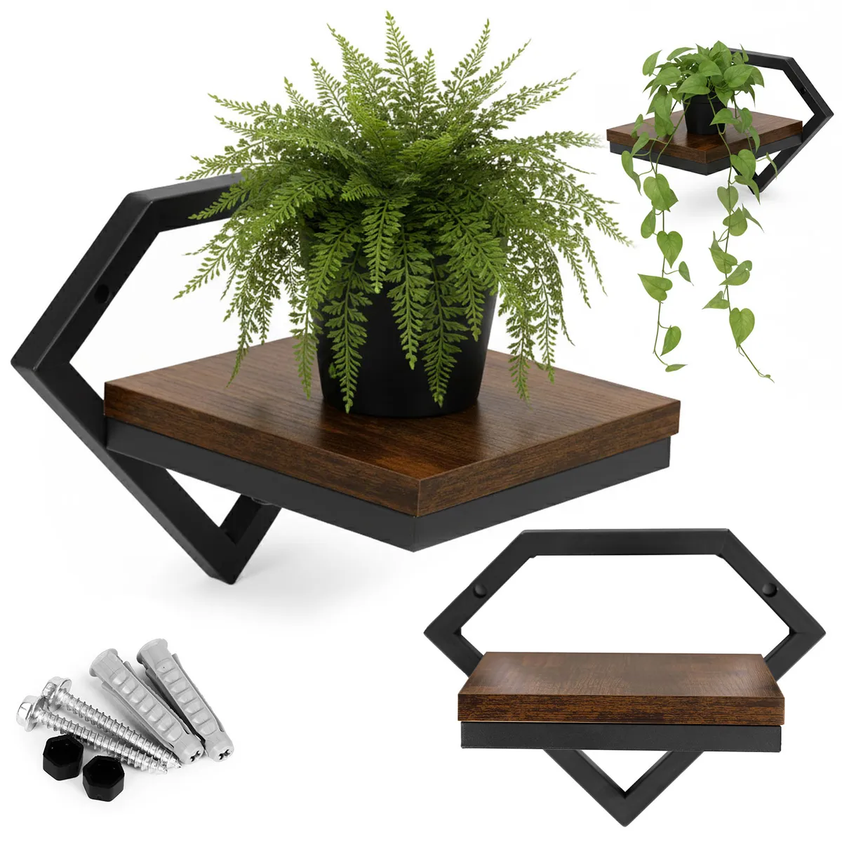 Virágtartó polc, ModernHome ME-ATS01, 25,5 × 19 cm – 1. kép Virágtartó polc, ModernHome ME-ATS01, 25,5 × 19 cm – 1. kép