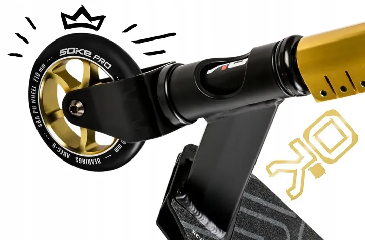 Kaszkadőr roller, SOKE PRO, arany – 3. kép Kaszkadőr roller, SOKE PRO, arany – 3. kép