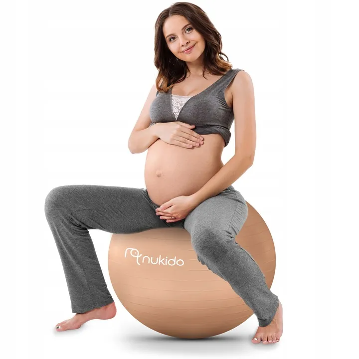 Fitnesz labda, Nukido NS-951, bézs – 3. kép