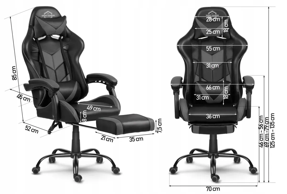 Gamer szék, Sofotel Cerber, fekete-szürke – 11. kép Gamer szék, Sofotel Cerber, fekete-szürke – 11. kép