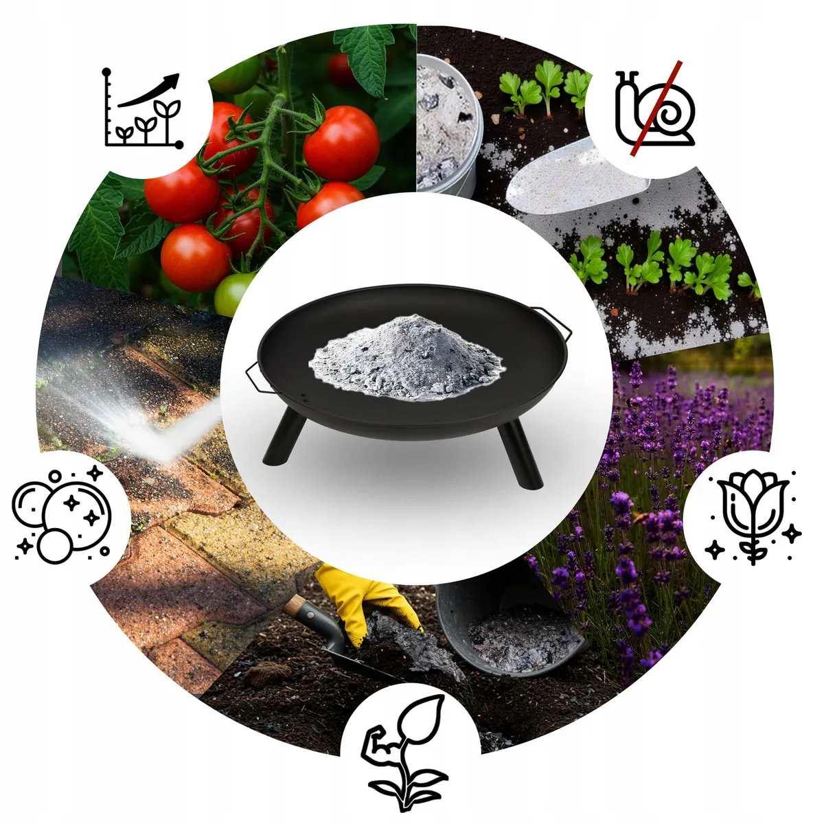 Kerti tűzrakó, Berdsen BD-881, fekete – 10. kép