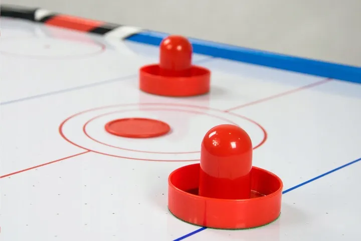 Léghoki ütő és korong szett, Neo-Sport Air Hockey, 2 db ütő 5,5 x 6 cm filc alátétekkel – 5. kép Léghoki ütő és korong szett, Neo-Sport Air Hockey, 2 db ütő 5,5 x 6 cm filc alátétekkel – 5. kép