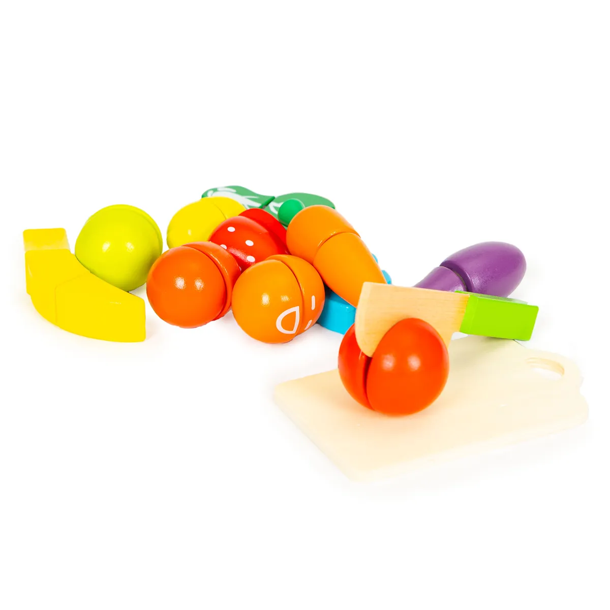 Játék élelmiszerkészlet, Multistore HC517244, zöldségek és gyümölcsök – 2. kép