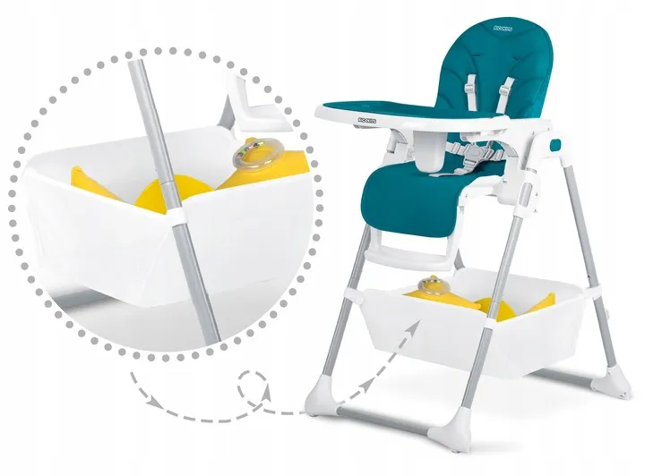 Etetőszék, Ricokids Tulo, kék – 11. kép Ricokids kiegészítő kosár