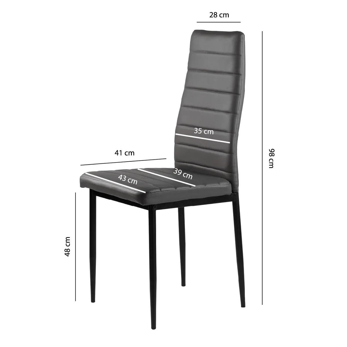 Étkezőszék, ModernHome DC855-4, 4 db – 5. kép Étkezőszék, ModernHome DC855-4, 4 db – 5. kép