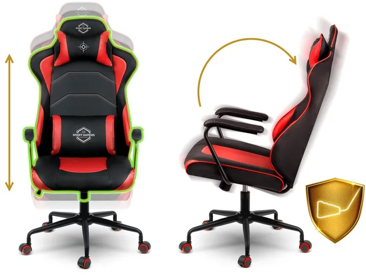Gamer szék, Sofotel Katarina, piros – 4. kép Gamer szék, Sofotel Katarina, piros – 4. kép