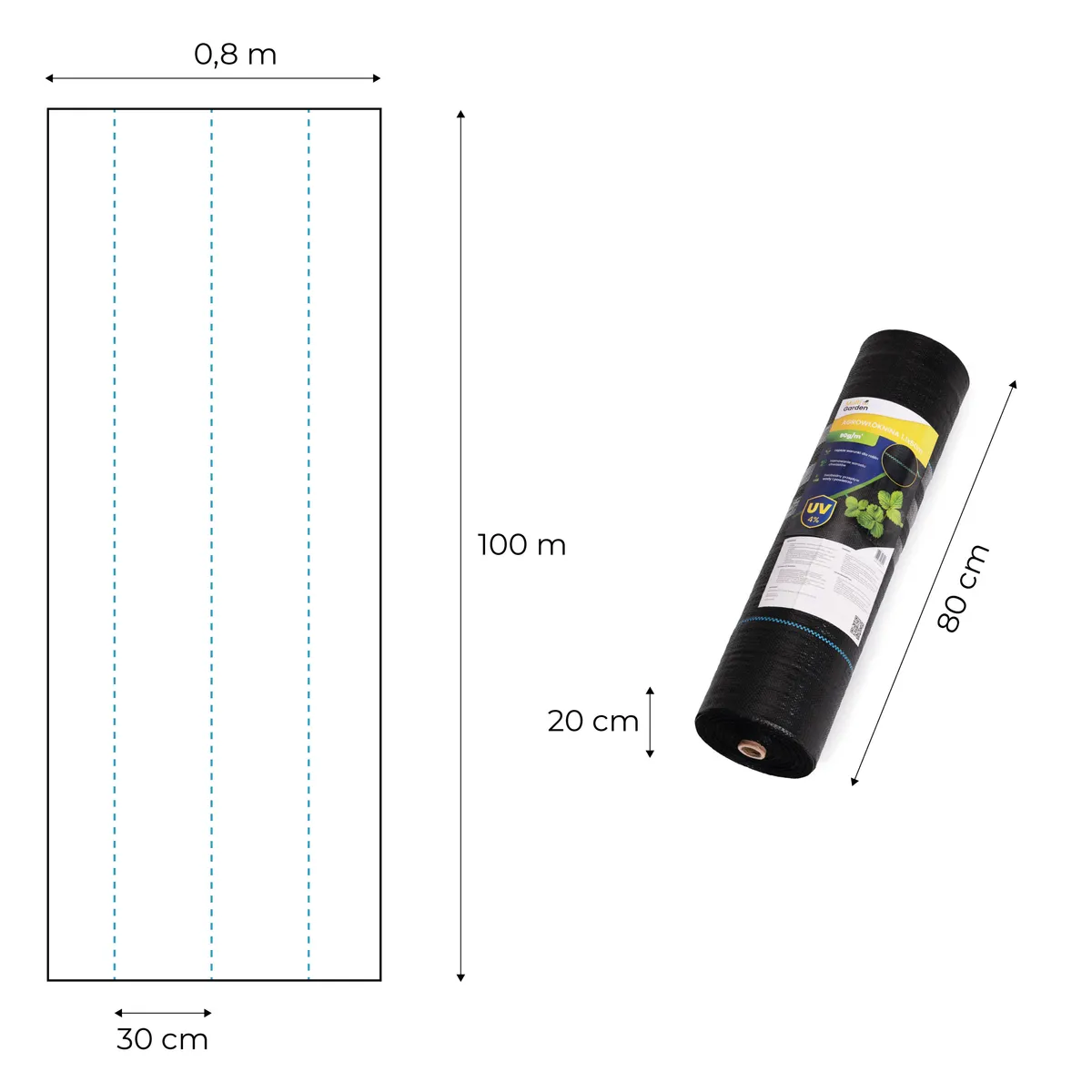 Talajtakaró geotextília, MultiGarden WEED135-L1, 0,8 x 100 m – 6. kép Talajtakaró geotextília, MultiGarden WEED135-L1, 0,8 x 100 m – 6. kép