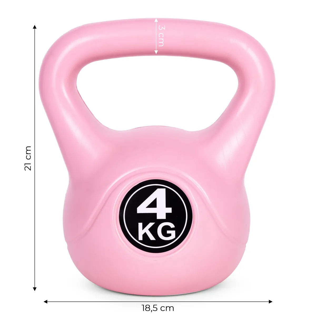 Kettlebell súlyzó, ModernHome CK-4-PK, rózsaszín – 6. kép Kettlebell súlyzó, ModernHome CK-4-PK, rózsaszín – 6. kép