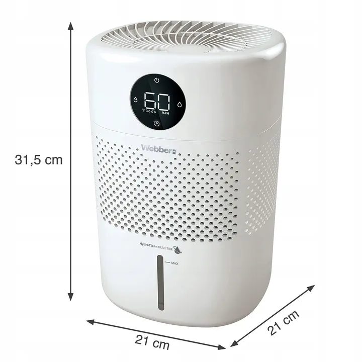 Párásító, Webber HH1002, fehér – 7. kép