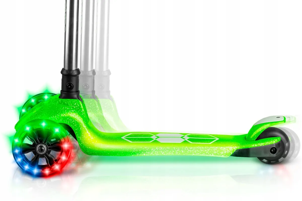 Háromkerekű roller, Ricokids Jelly, zöld – 8. kép