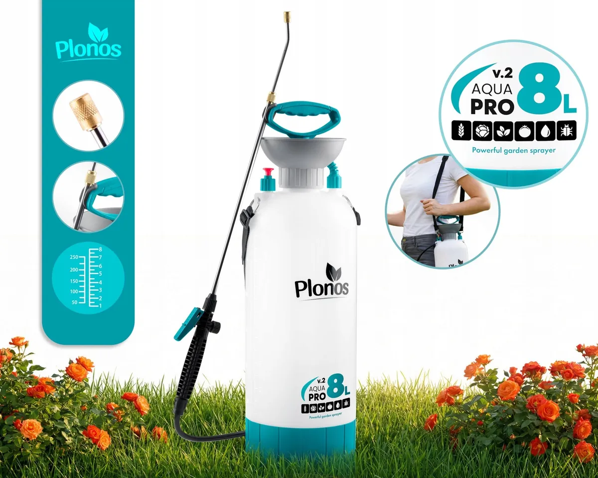 Kézi permetező, Plonos PL-605, fehér/türkiz – 2. kép Kézi permetező, Plonos PL-605, fehér/türkiz – 2. kép