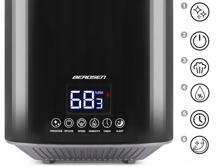 Párásító, Berdsen BD-502, fekete – 8. kép