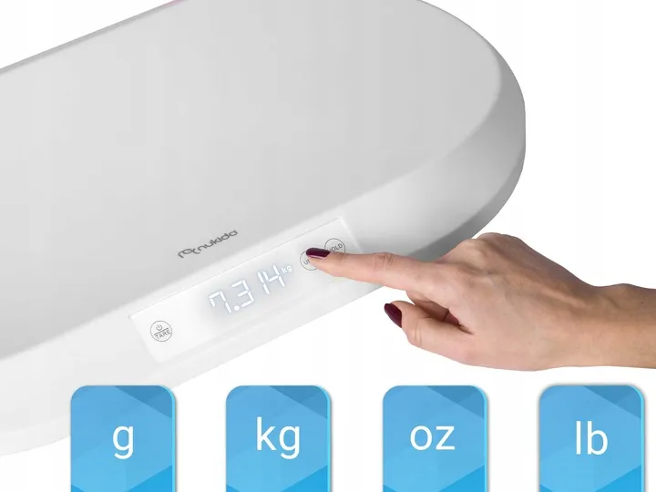 Elektronikus babamérleg, Nukido NK-950, fehér – 3. kép Elektronikus babamérleg, Nukido NK-950, fehér – 3. kép