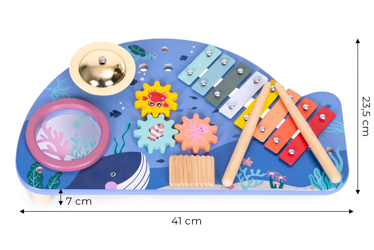 Zenélő játékasztal, ECOTOYS TL204013, 41 x 7 x 23,5 cm – 4. kép