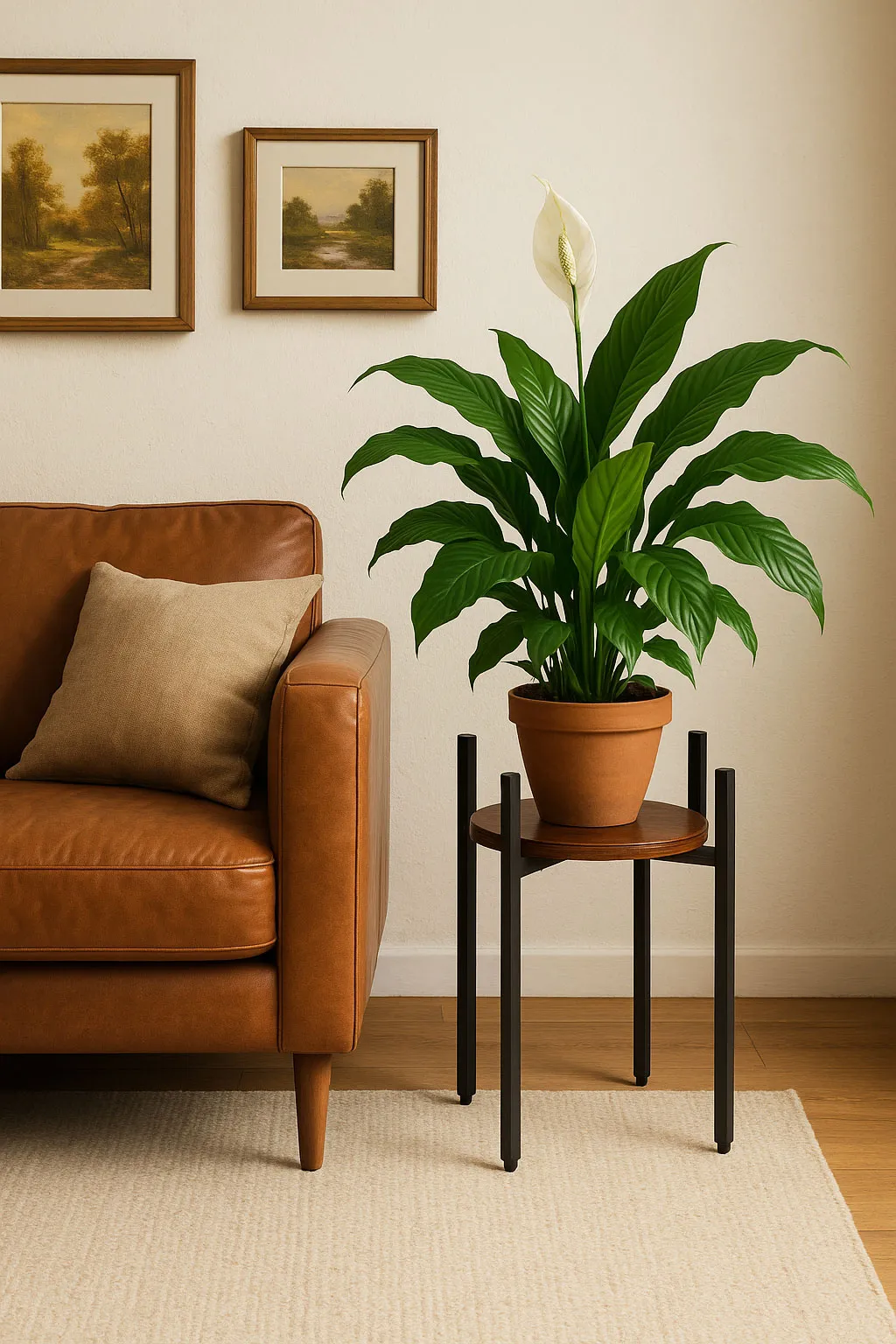 Virágtartó állvány, ModernHome ME-ATS08, fekete – 4. kép Virágtartó állvány, ModernHome ME-ATS08, fekete – 4. kép