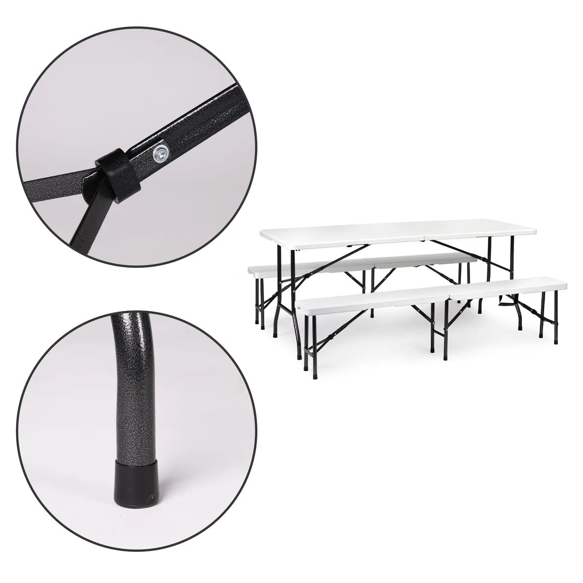 Sörpad szett, MultiGarden NZK-180S + 2 db BK-180, fehér – 3. kép Sörpad szett, MultiGarden NZK-180S + 2 db BK-180, fehér – 3. kép