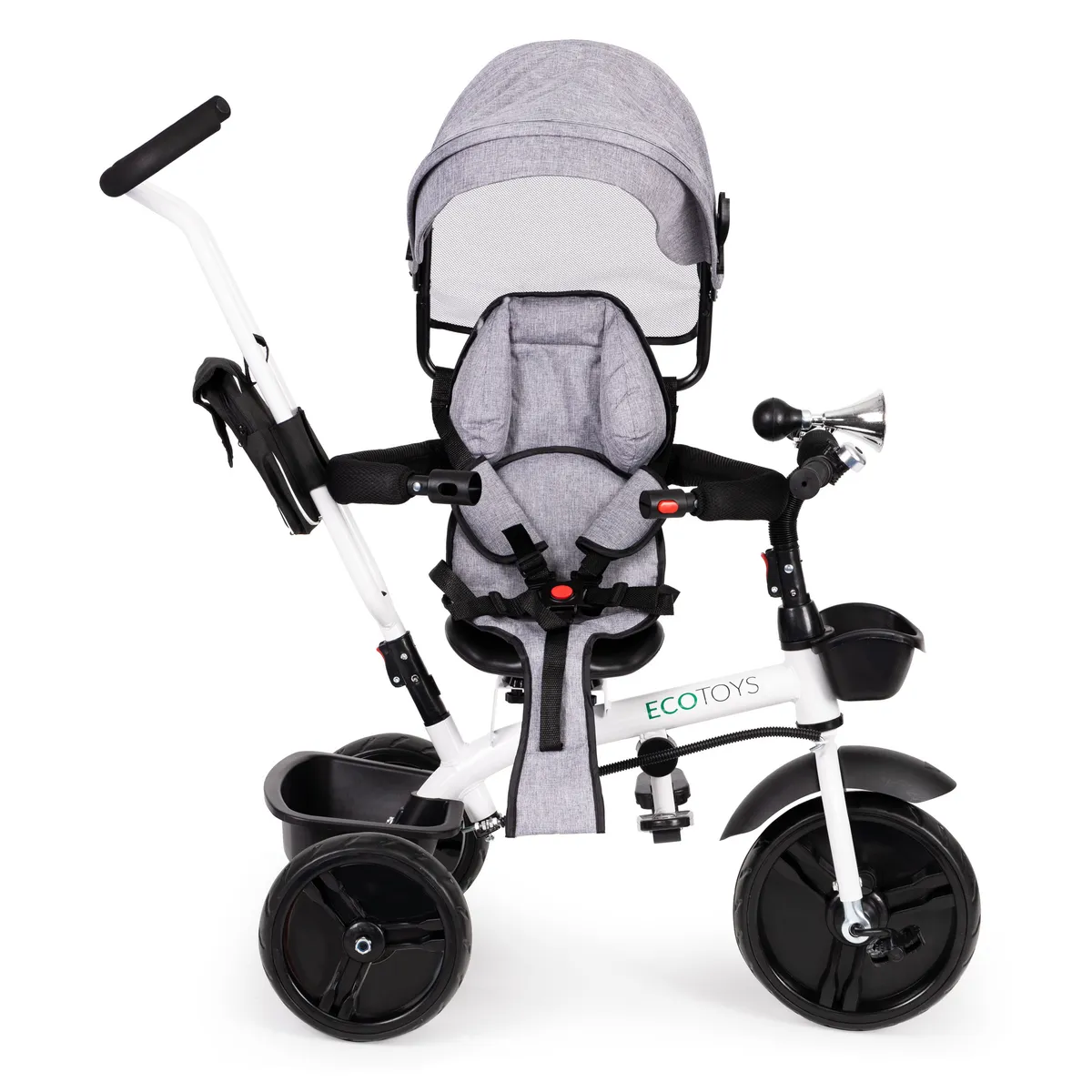 Háromkerekű tricikli, ECOTOYS JM-322, szürke – 7. kép Háromkerekű tricikli, ECOTOYS JM-322, szürke – 7. kép