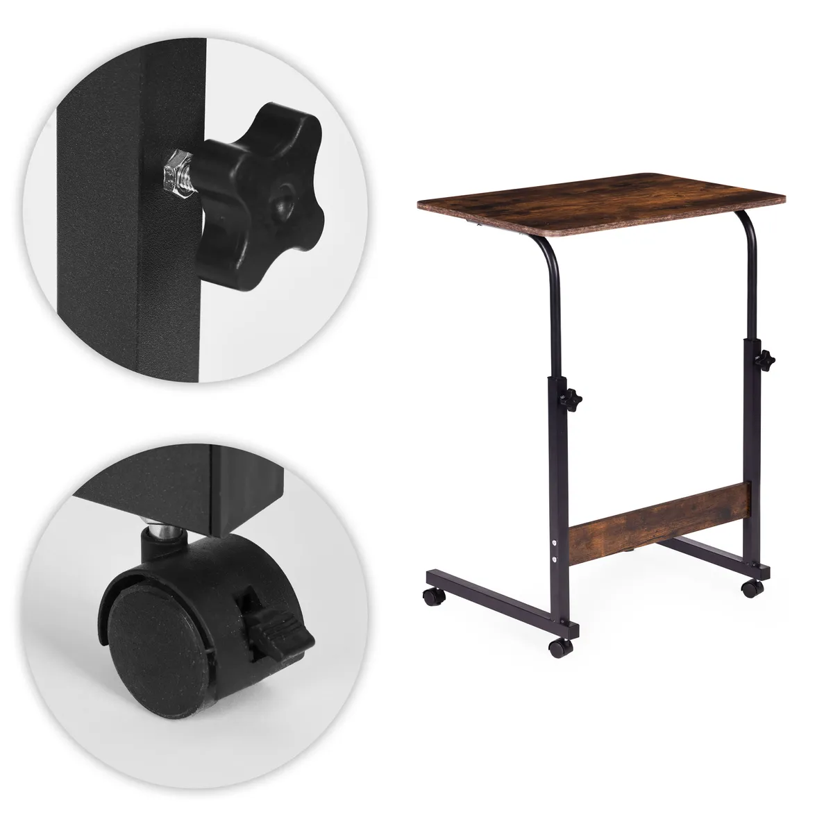 Laptopasztal, ModernHome TH-LD-7-16, antik dió – 4. kép Laptopasztal, ModernHome TH-LD-7-16, antik dió – 4. kép