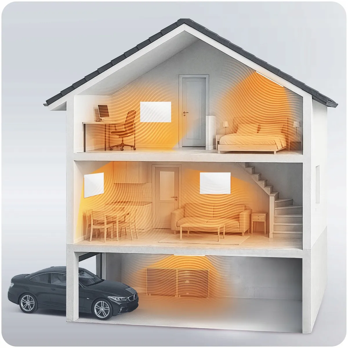 Elektromos fűtőpanel, Berdsen BD-986, fehér – 4. kép Elektromos fűtőpanel, Berdsen BD-986, fehér – 4. kép