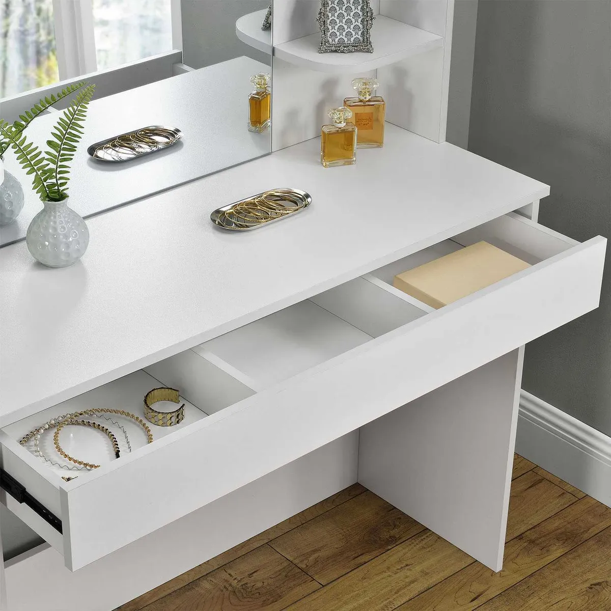 Fésülködőasztal, ModernHome PWSHT-20, 108 x 40 x 142 cm – 3. kép Fésülködőasztal, ModernHome PWSHT-20, 108 x 40 x 142 cm – 3. kép