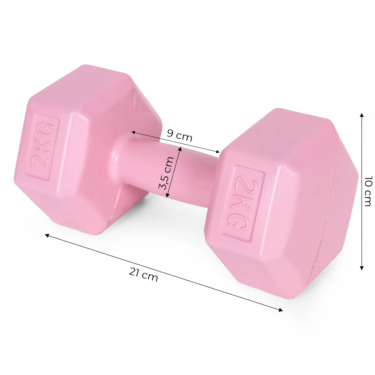 Kézisúlyzókészlet, Modernhome HCD-4-PK, rózsaszín – 6. kép Kézisúlyzókészlet, Modernhome HCD-4-PK, rózsaszín – 6. kép
