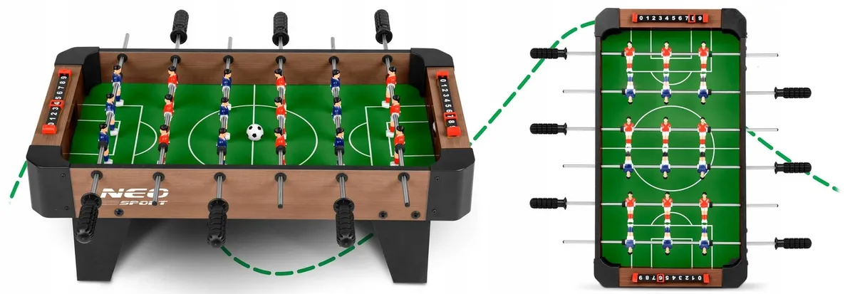 Csocsóasztal, Neo-Sport NS-437, zöld – 4. kép