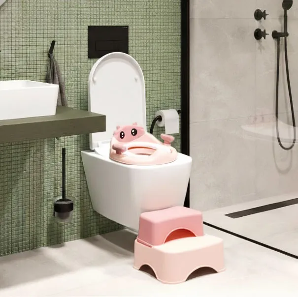 Gyerek WC-ülőke, ECOTOYS HA-P17-18-PK, rózsaszín – 2. kép Gyerek WC-ülőke, ECOTOYS HA-P17-18-PK, rózsaszín – 2. kép