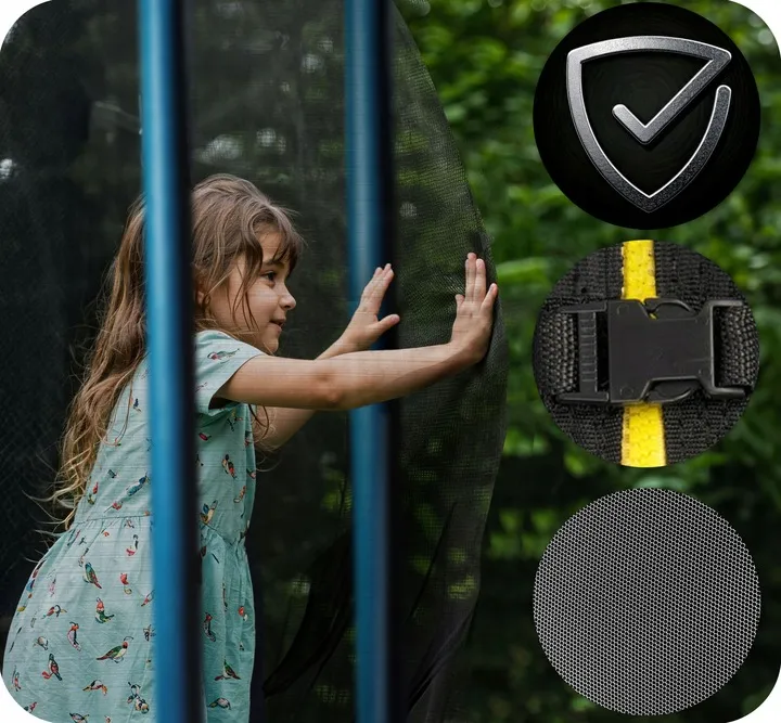 Kerti trambulin, Neo-Sport, fekete/kék – 5. kép Kerti trambulin, Neo-Sport, fekete/kék – 5. kép