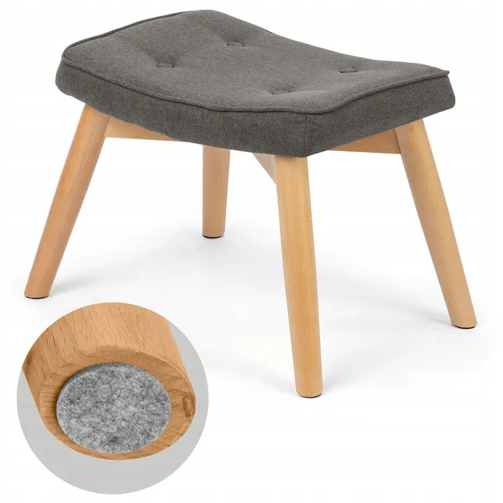 Lábtartó, Sofotel Norse, sötétszürke – 4. kép A lábtartó részletei
