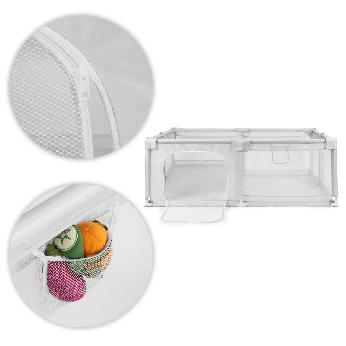 Babakarám, ECOTOYS PP008-2014, szürke – 4. kép