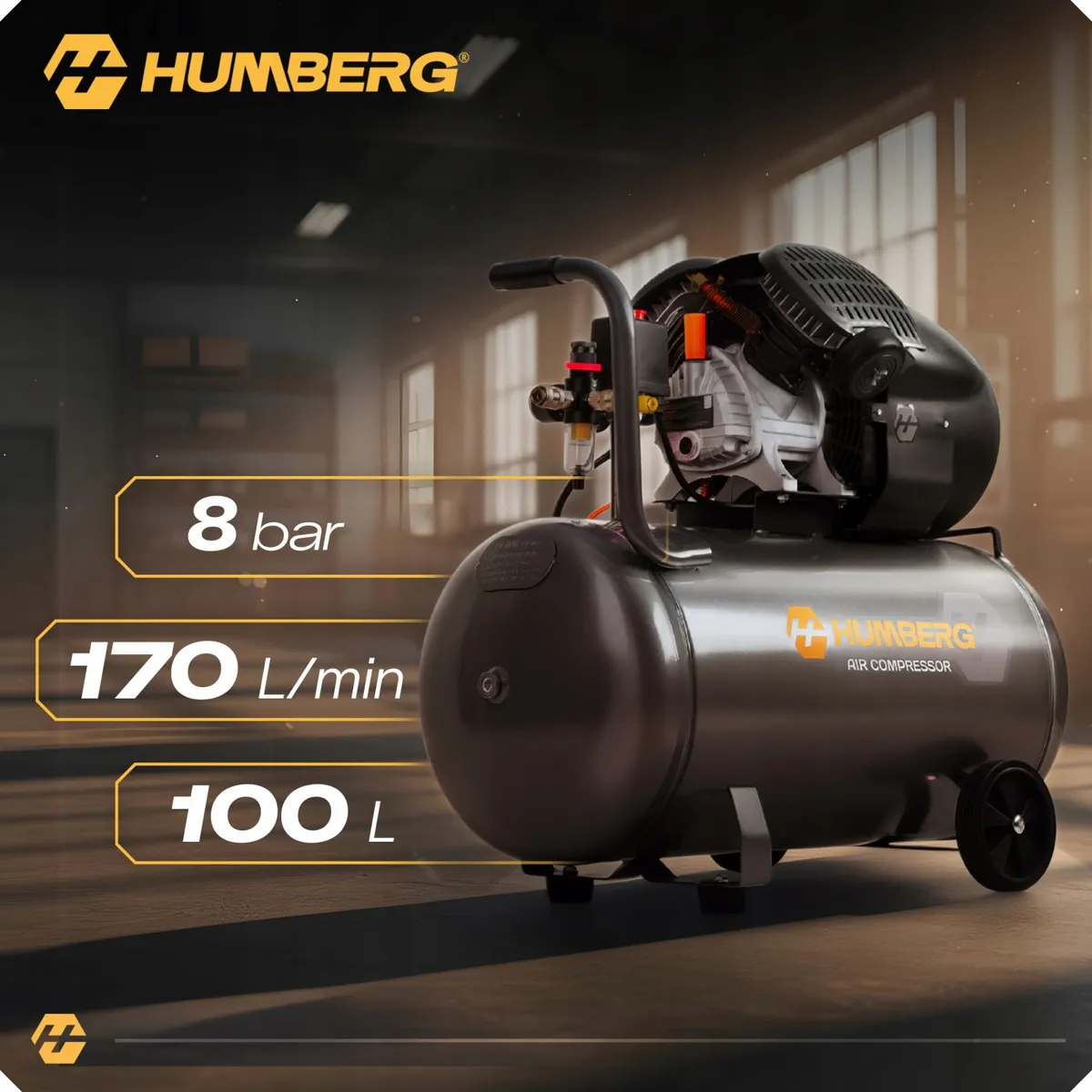 Kompresszor, Humberg HM-257, 100 l – 3. kép