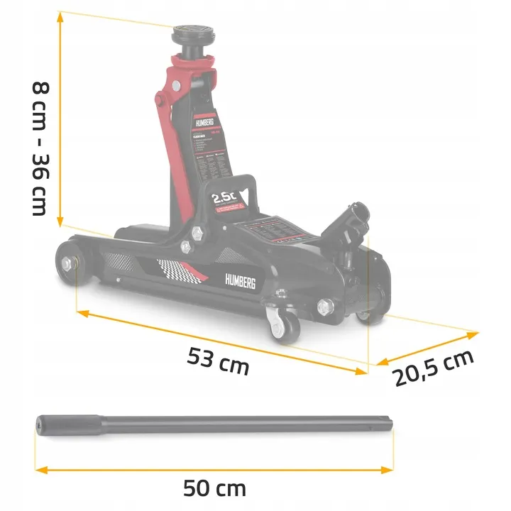 Hidraulikus emelő, Humberg HM-380, fekete/piros – 11. kép Hidraulikus emelő, Humberg HM-380, fekete/piros – 11. kép
