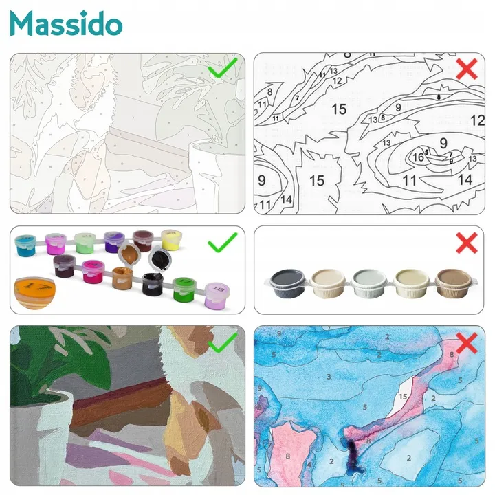 Számfestő készlet, Massido, róka portré – 7. kép Számfestő készlet, Massido, róka portré – 7. kép