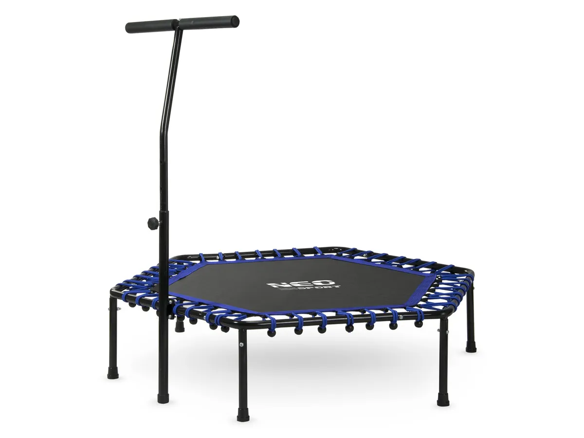 Fitnesz trambulin, Neo-Sport, fekete/kék – 10. kép
