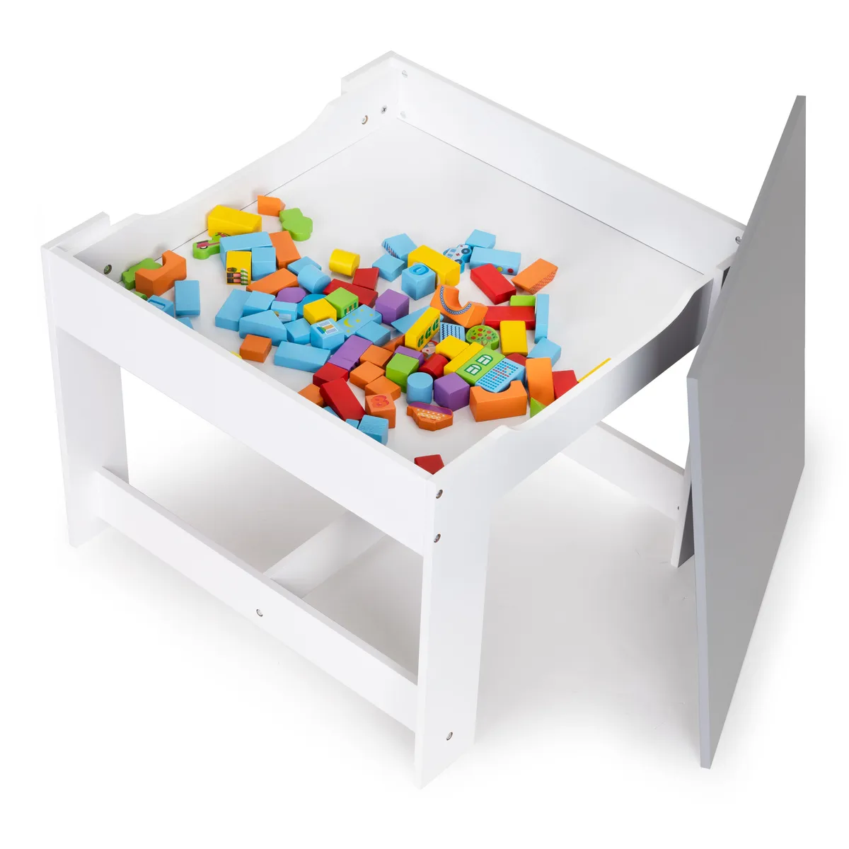 Gyerek asztal és szék szett, ECOTOYS ZCF-01, 1 db asztal + 2 db szék – 4. kép