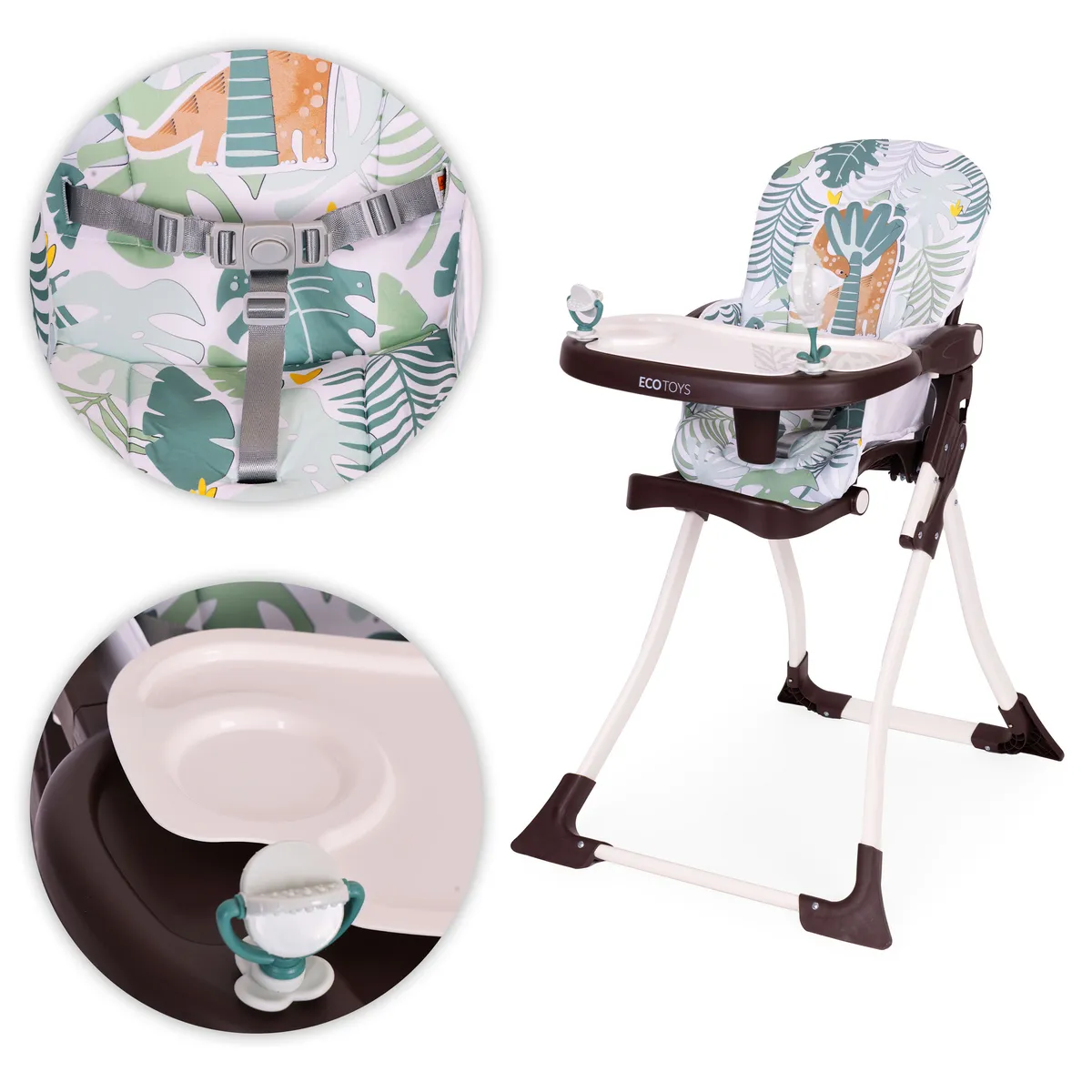 Etetőszék, ECOTOYS HC301-2401, összecsukható – 3. kép Etetőszék, ECOTOYS HC301-2401, összecsukható – 3. kép