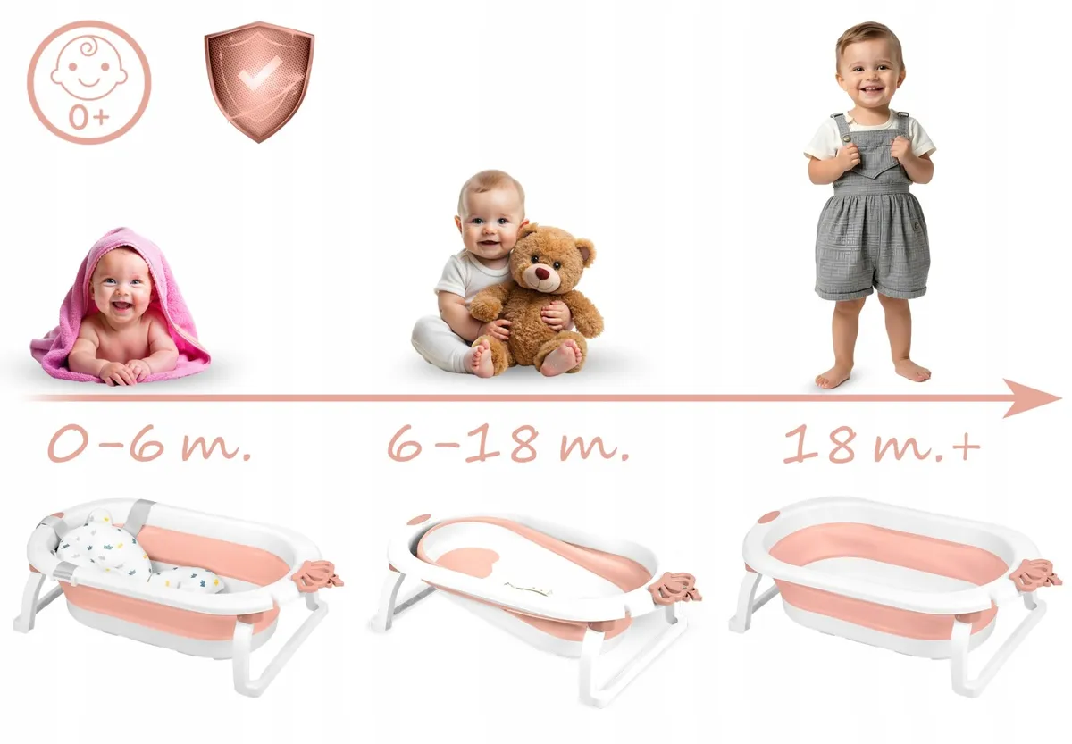Utazó gyerekkád, Ricokids RK-286, fehér/rózsaszín – 4. kép Utazó gyerekkád, Ricokids RK-286, fehér/rózsaszín – 4. kép